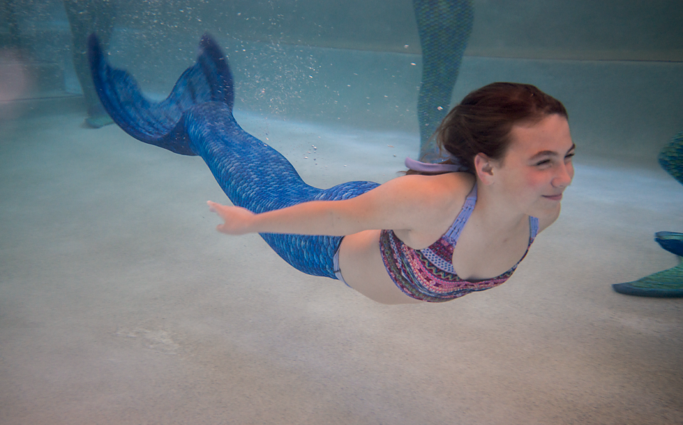 Mermaid Swimming at Sanderling Resort