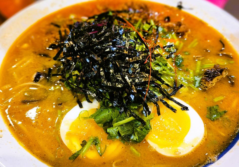 A bowl of tantanmen at Mitaka Japanese Ramen House in Bradenton photographed Sept. 1, 2023. Mitaka recently opened a new location in Ellenton.