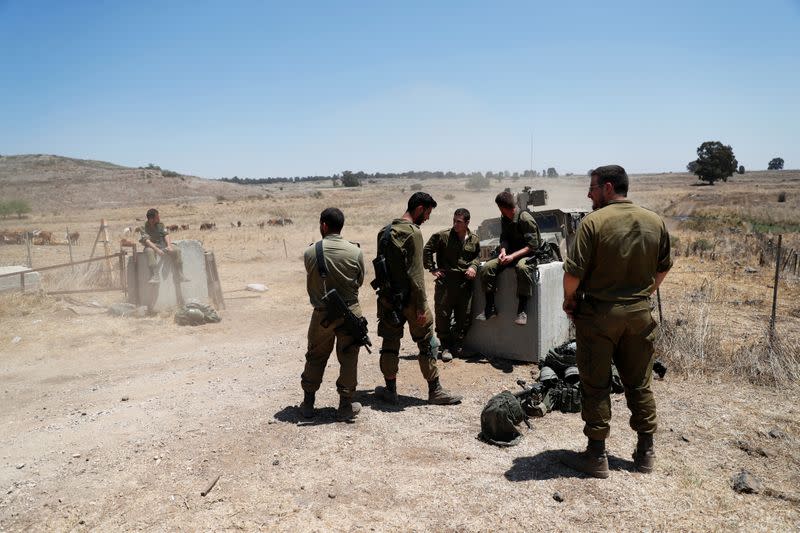 Israel hits squad that placed explosives along Syria frontier, army says