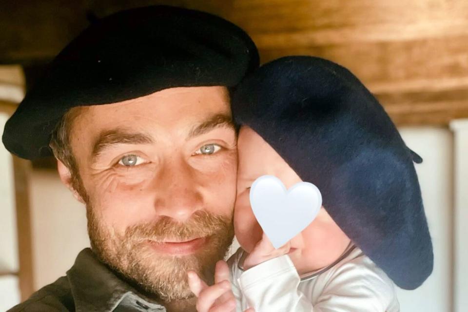 <p>James Middleton/Instagram</p> James Middleton and his son Inigo in a photo to celebrate James