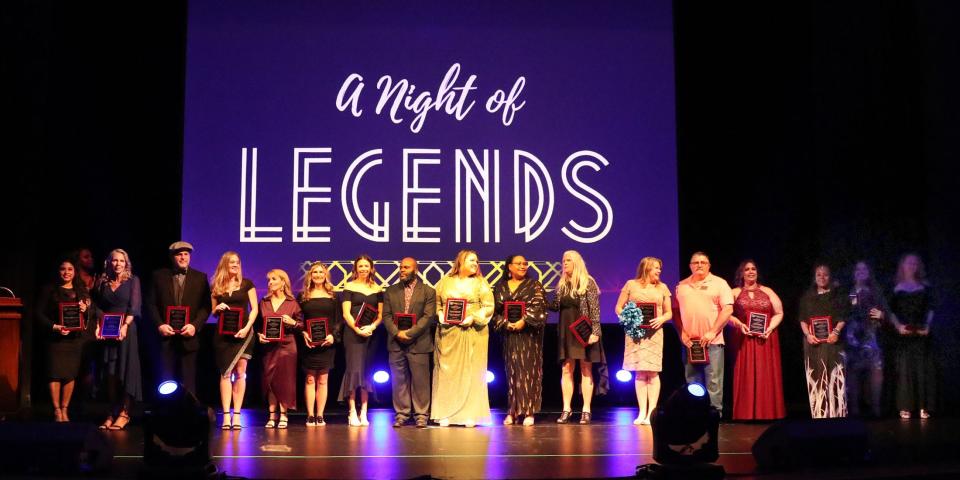 Flagler County Schools 2023-24 Employee of the Year finalists, Wednesday, Jan. 24, 2024, during A Night of Legends at the Flagler Auditorium.