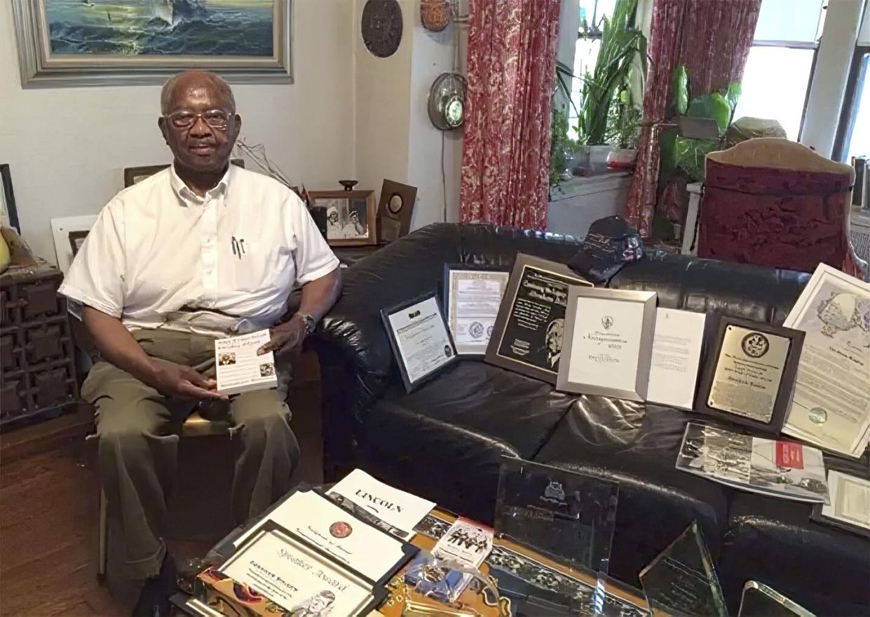 In this 2016 photo shows Abraham Bolden at his South Side home in Chicago. 