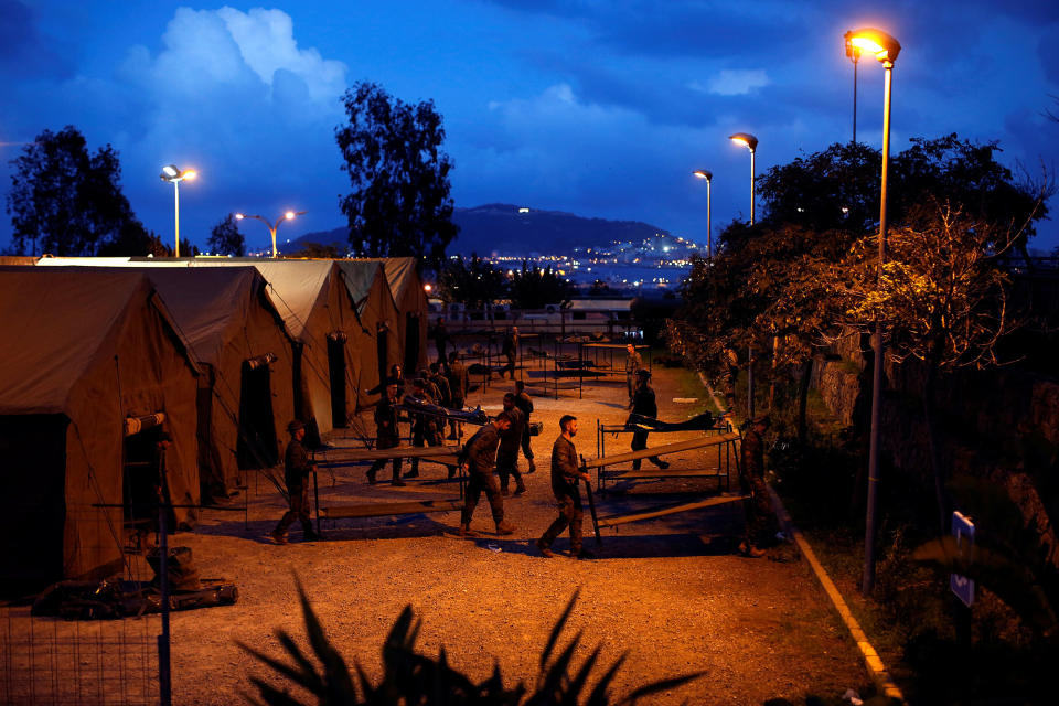 Migrants at the border in Spain’s North African enclave of Ceuta