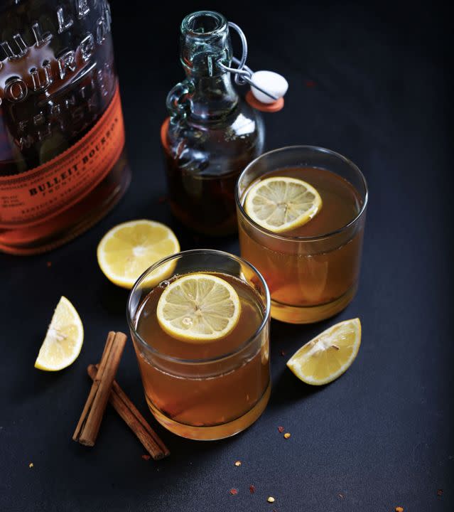 <strong>Get the <a href="http://minimalistbaker.com/chili-cinnamon-bourbon-hot-toddy/" target="_blank">Chili Cinnamon Bourbon Hot Toddy recipe</a> from Minimalist Baker</strong>