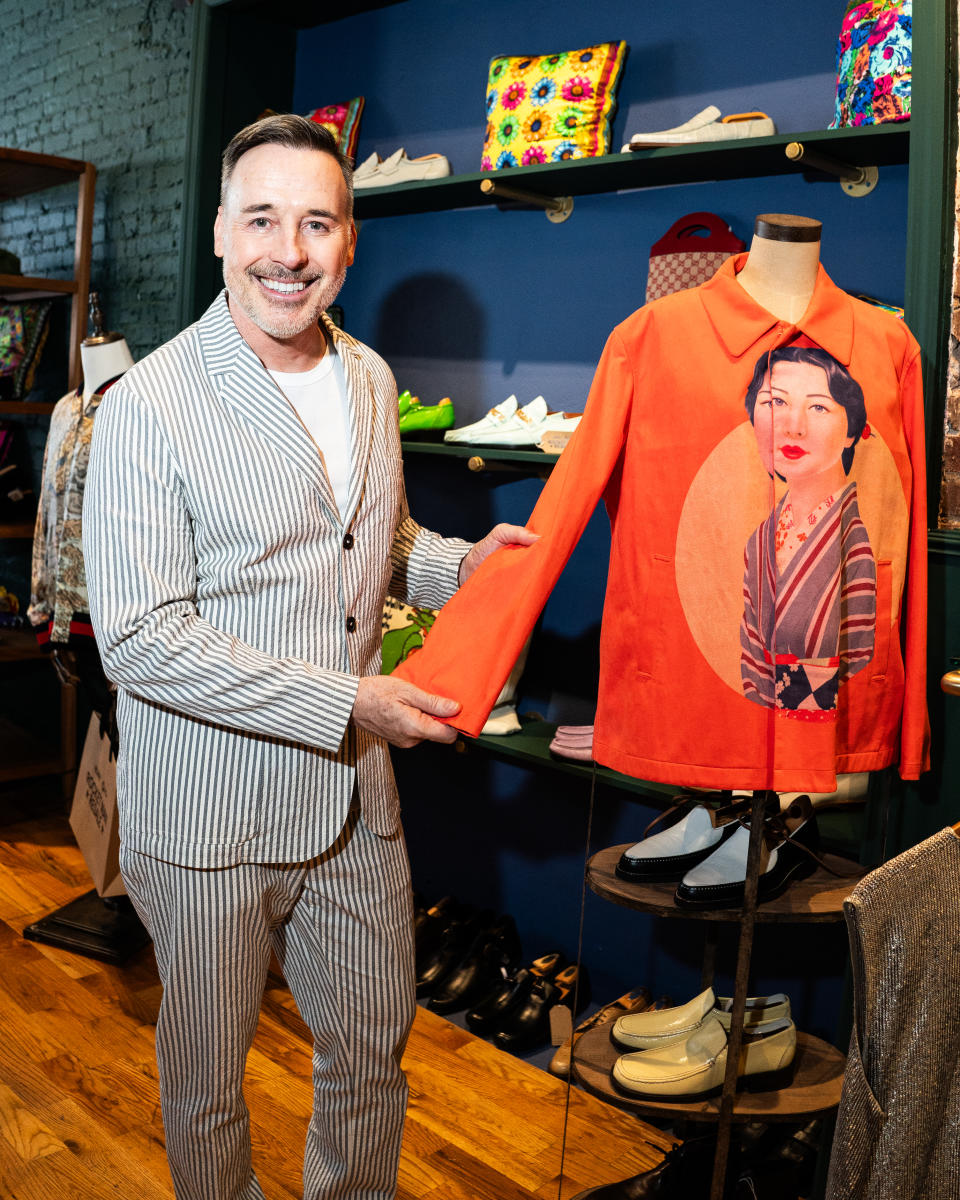 David Furnish, chair of the Elton John AIDS Foundation at the “Rocket Man Resale” pop-up.