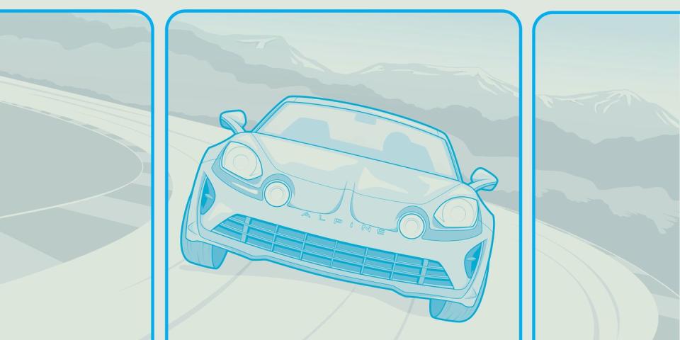 alpine a110 illustration