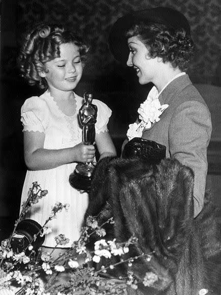 SHIRLEY TEMPLE & CLAUDETTE COLBERT