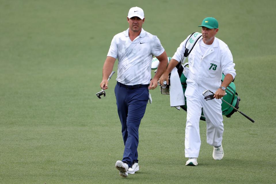 Jupiter's Brooks Koepka walks the second fairway during the first round of the 2024 Masters Tournament at Augusta National Golf Club on April 11, 2024 in Augusta, Georgia.
(Credit: Jamie Squire, Getty Images)