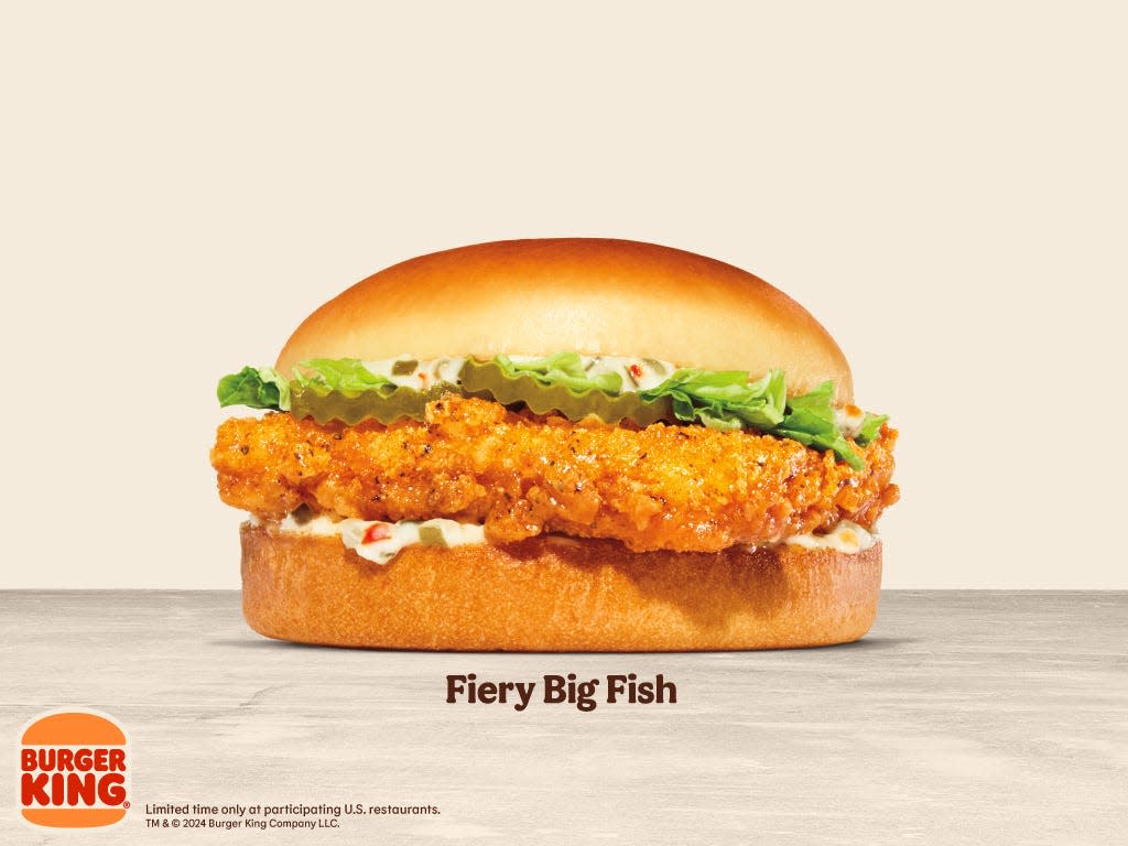 BK's Big Fish sandwich will get the spicy treatment at select locations.