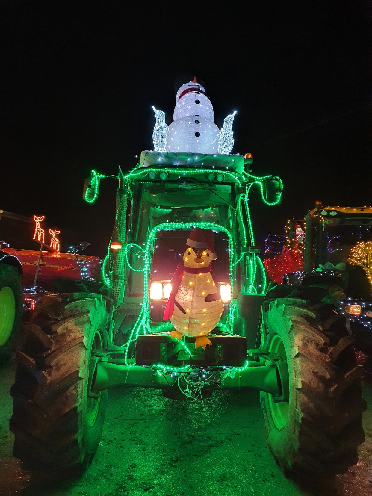 The 'Christmas Tractors of Nenagh' on show in Co Tipperary, Ireland