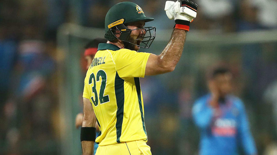 Maxwell celebrates. Image: Getty