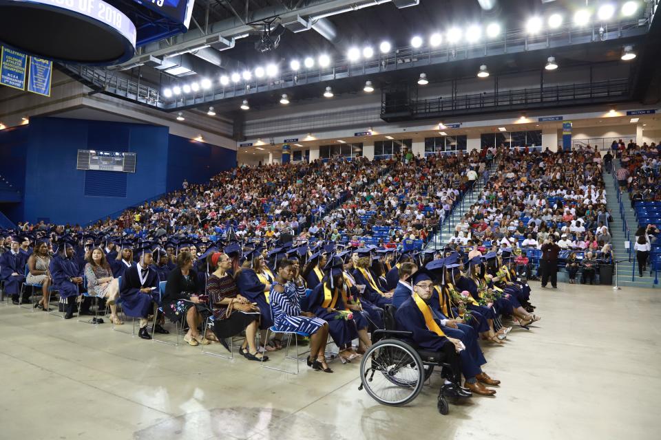 Delcastle Technical High School celebrated its 50th commencement with 371 graduates Tuesday, May 28. The valedictorian was Michael Tucker and the Salutatorian was Christina Colatriano.