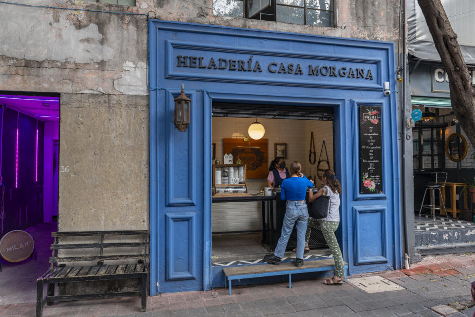 Cometa, en el interior de una casona del siglo XIX, se especializa en sabores mexicanos por excelencia que no suelen utilizarse para hacer helados. (Adrian Wilson/The New York Times)