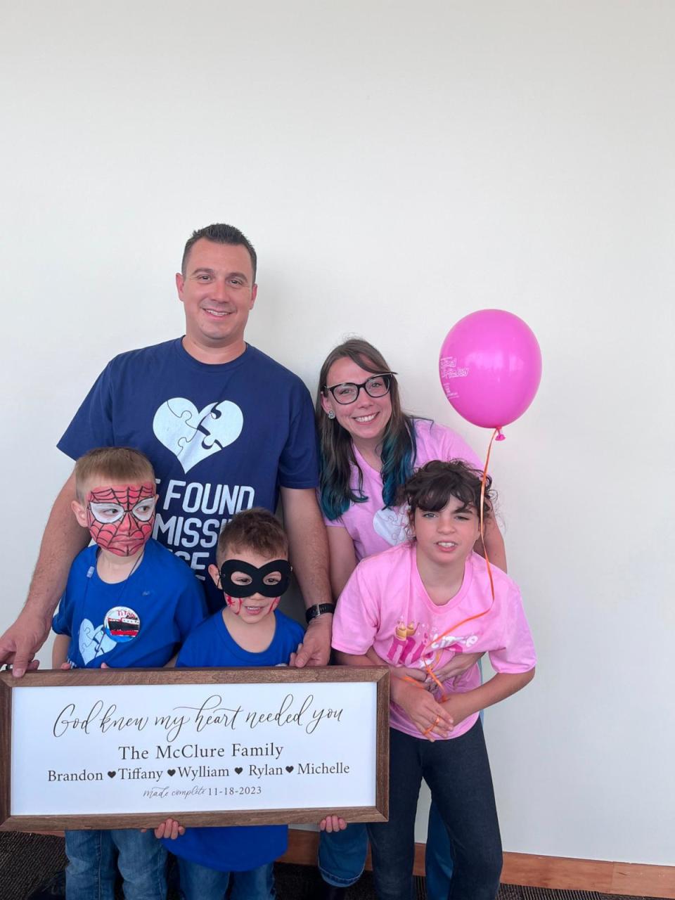 PHOTO: Tiffany and Brandon McClure of Phoenix adopted nine-year-old Michelle – who has special needs – and now their two sons have a sister. (Courtesy of The McClure Family)