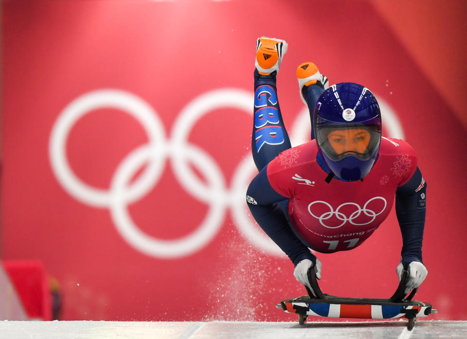 Lizzy Yarnold won a gold medal in skeleton at the 2014 Olympics. She’s among the contenders for gold in PyeongChang. (Getty)