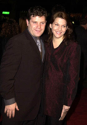 Sean Astin and wife at the Hollywood premiere of New Line's The Lord of The Rings: The Fellowship of The Ring