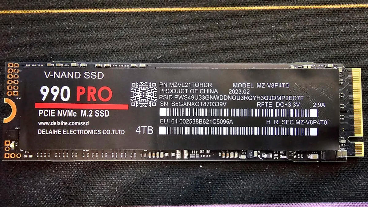 Examen du SSD Samsung 990 Pro (2 To) 