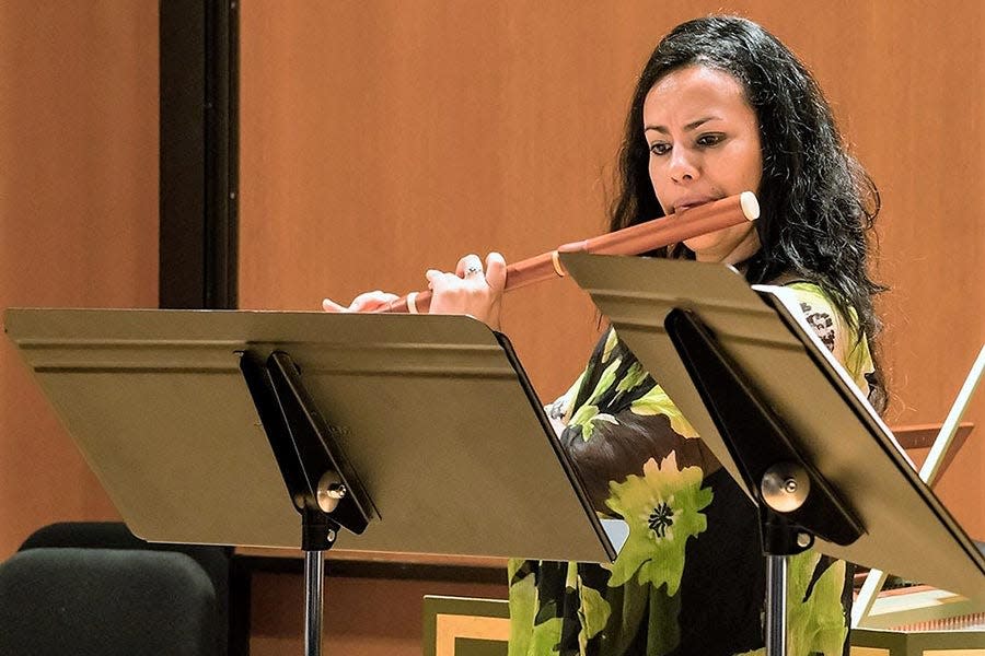 Professional flutist and educator Vivianne Asturizaga will perform with the Bach Parley on June 4, 2023.