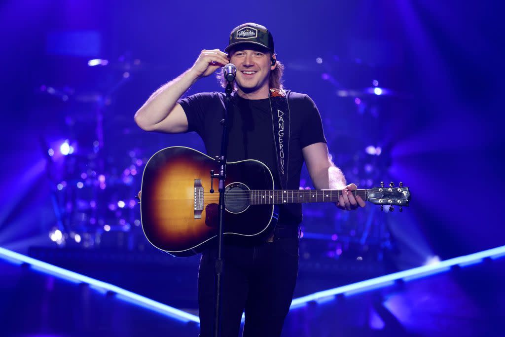 Morgan Wallen performs onstage during Morgan Wallen: The Dangerous Tour, Night 2 at Madison Square Garden on February 10, 2022 in New York City.