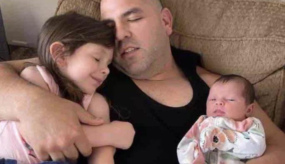 The June 2022 death of Christopher Hensley, of Fletcher, seen here with his daughters, was classified as a homicide by the N.C. Office of the Chief Medical Examiner.