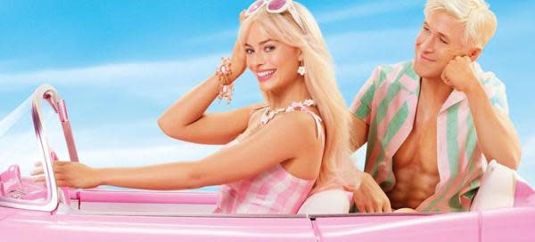 Margot Robbie y Ryan Gosling en la película 'Barbie'