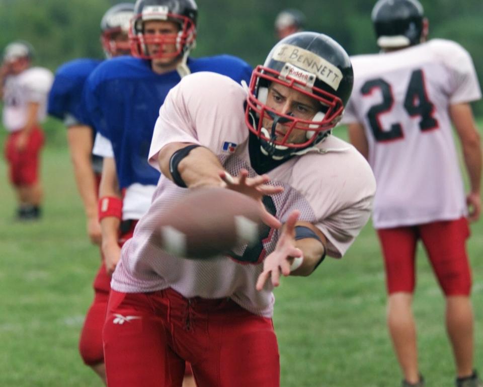 Joe Bennett starred at Mansfield University after earning first-team all-state honors at Elmira Notre Dame.