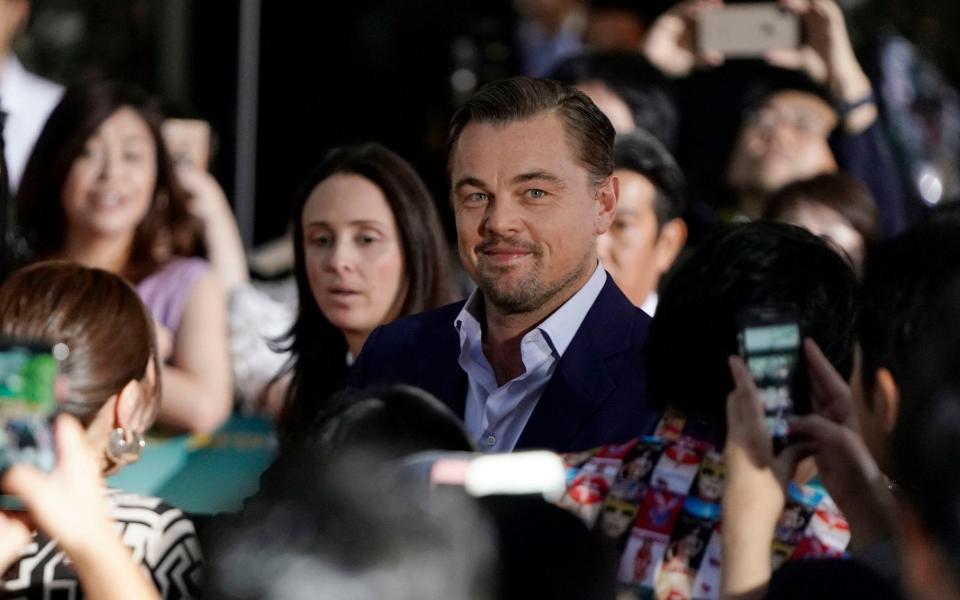 Leonardo DiCaprio signs autographs to fans during the Japan Premiere of the movie 'Once Upon a Time... in Hollywood - REX