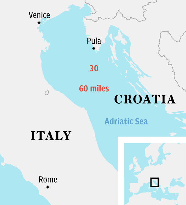 British woman rescued from Adriatic Sea