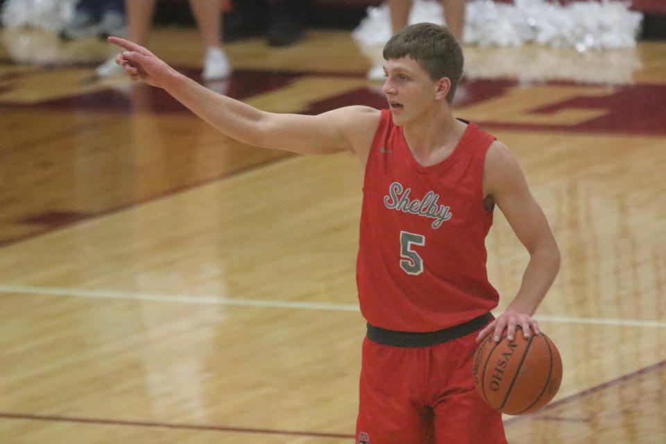 Shelby's Alex Bruskotter led the Whippets to a massive rivalry win over Willard on Friday night.