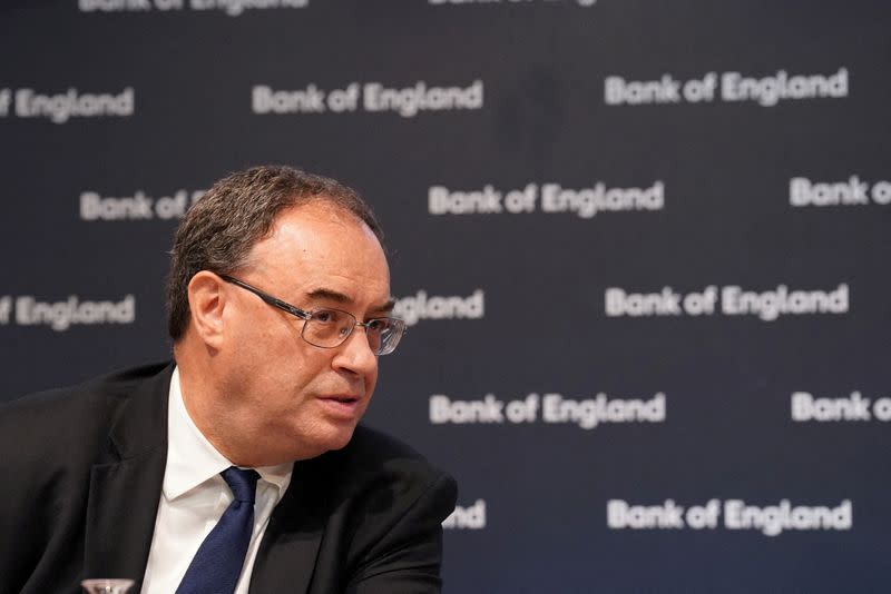 FILE PHOTO: Governor of the Bank of England Andrew Bailey