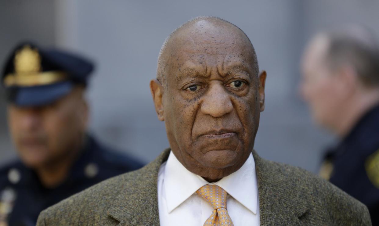 Bill Cosby departs the Montgomery County Courthouse after his sexual assault retrial: AP Photo/Matt Slocum