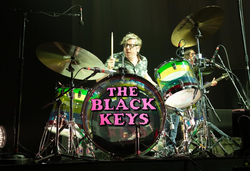 Patrick Carney of the Black Keys performs during the band's Let's Rock Tour at the Frank Erwin Center in November 2019. Carney and his fellow Black Key, Dan Auerbach will deliver a keynote address at SXSW 2024. They also have gigs at Stubb's and the Mohawk.