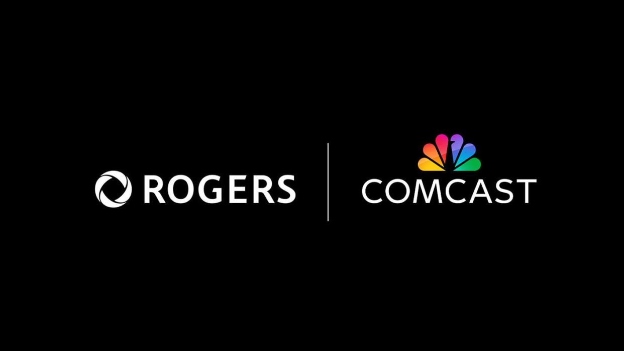  Rogers and Comcast logos. 