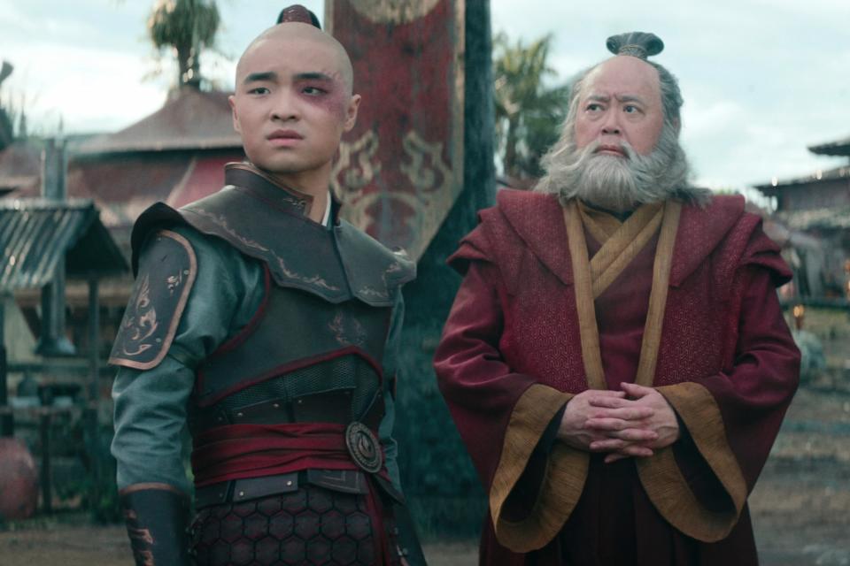 Dallas Liu and Paul Sun-Hyung Lee in 'Avatar: The Last Airbender'