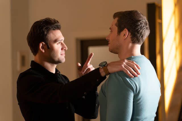 <p>Chris Willard/Disney</p> Eddie (Ryan Guzman) and Buck (Oliver Stark) on '9-1-1' season 7, episode 5, "You Don't Know Me."