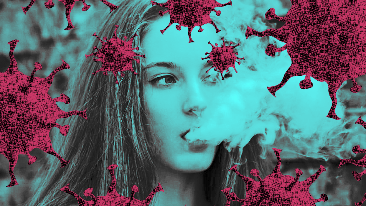 Experts are sounding the alarm on teen vaping during the coronavirus, saying it may have the potential to impair the immune system. (Photo: Getty Images) 