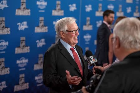 Jun 22, 2016; Las Vegas, NV, USA; Bill Foley walks the red carpet during the 2016 NHL Awards at Hard Rock Hotel and Casino. Mandatory Credit: Joshua Dahl-USA TODAY Sports