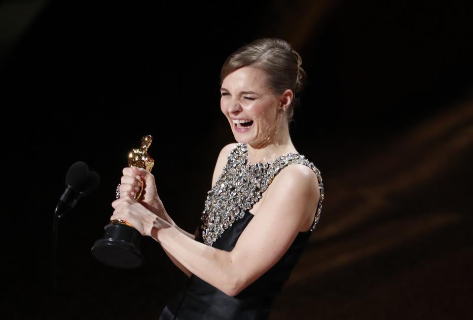 Hildur Gudnadottir wins the Oscar for Best Original Score for "Joker" at the 92nd Academy Awards in Hollywood, Los Angeles, California, U.S., February 9, 2020. REUTERS/Mario Anzuoni