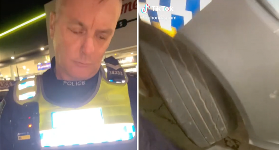 The videos have racked up hundred of thousands of views, prompting a police response. Source: TikTok/RIPhondagrom