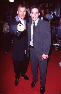Donnie Wahlberg and Mark Wahlberg at the Hollywood premiere of New Line's Boogie Nights