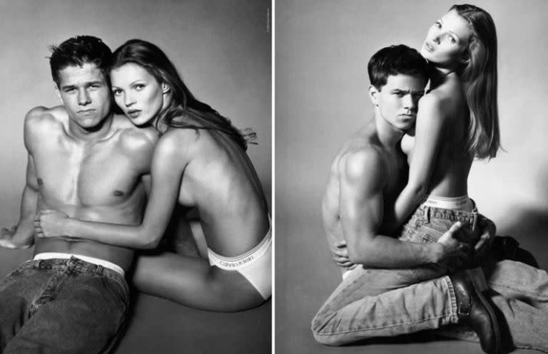 Kate Moss reconoce que se sintió “vulnerable y asustada” en una afamada campaña que protagonizó con Mark Wahlberg