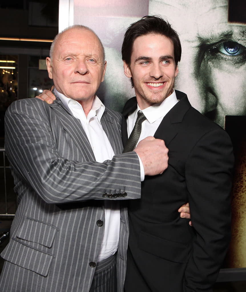 The Rite LA Premiere 2011 Anthony Hopkins Colin O'Donoghue