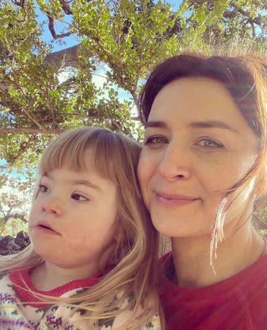 <p>Caterina Scorsone/Instagram</p> Caterina Scorsone with her daughter Pippa in May 2021