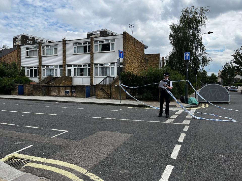 The crime scene in Shepherd’s Bush (Supplied)