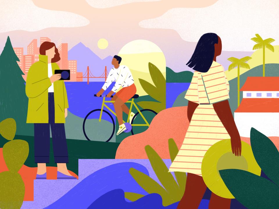 How to travel more sustainably without harming destinations lead illustration