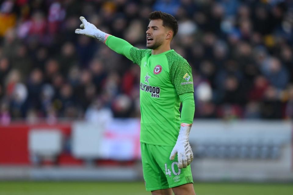 Brentford goalkeeper David Raya wasn’t put under that much pressure against Everton (Getty Images)