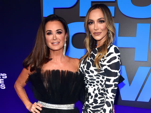 Alberto Rodriguez/E! Entertainment/NBCUniversal/NBCU Photo Bank Kyle Richards and Farrah Aldjufrie on December 7, 2021 in Santa Monica, California