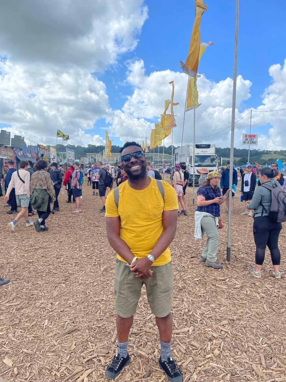 Jimi Famurewa at Glastonbury (Jimi Famurewa)