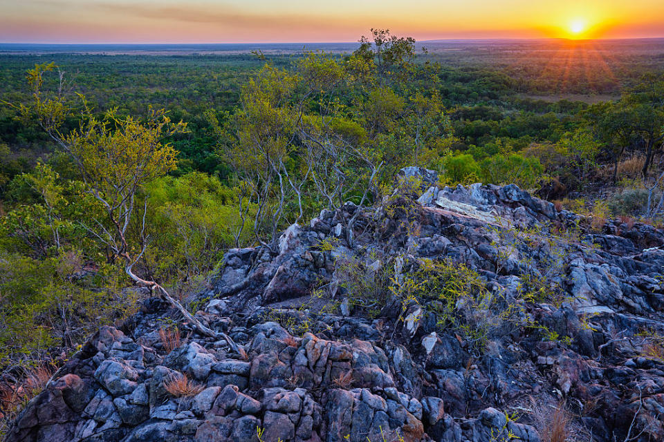 Sunset over Tabletop Range in Litchfield National Park, Northern Territory. Source: Getty