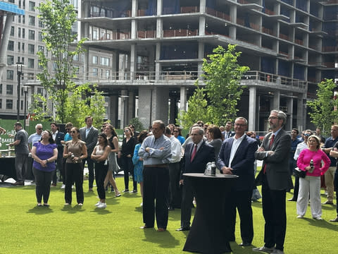 Distinguished Guests Gather at Reston Station to Celebrate Major Milestone (Photo: Business Wire)